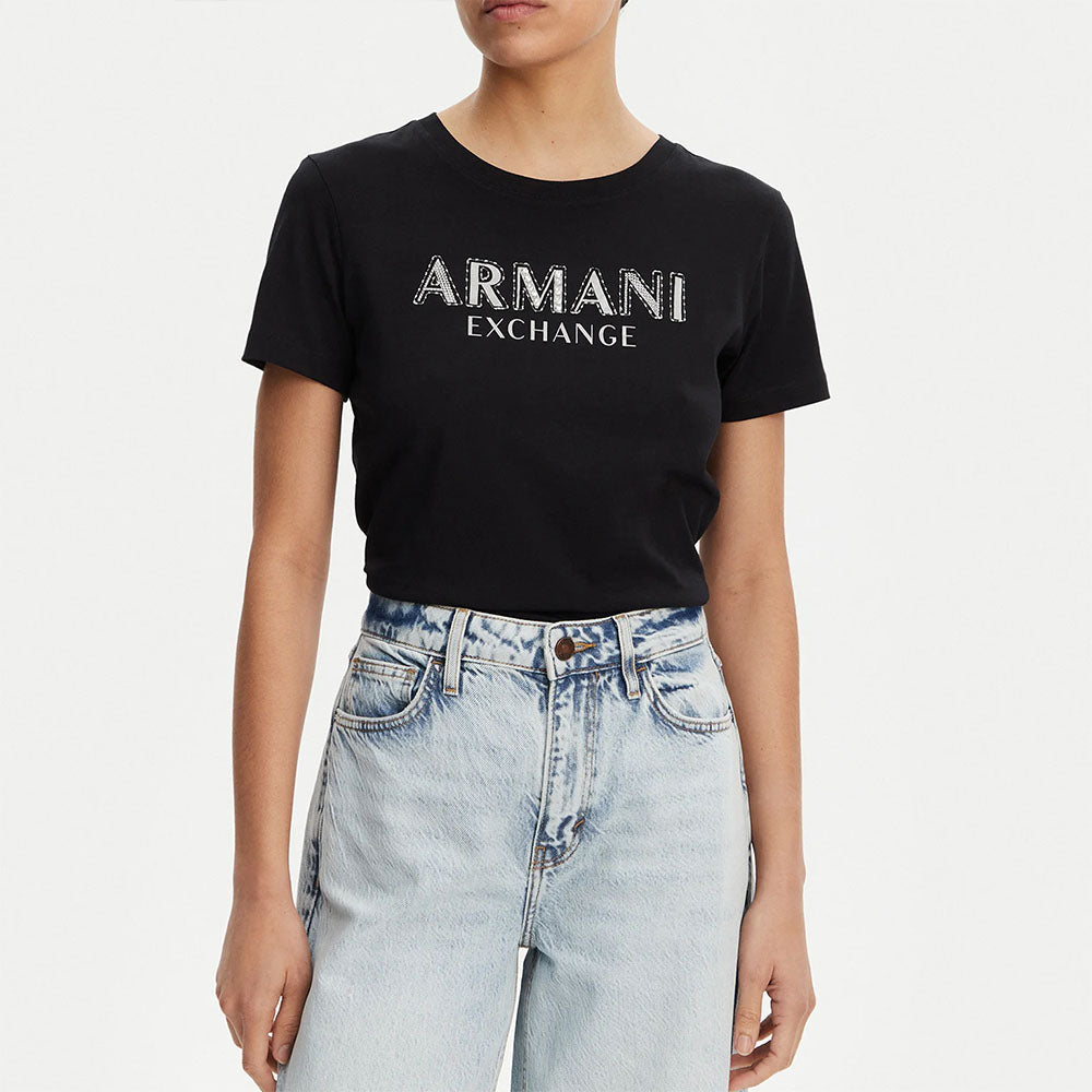 Armani Exchange T-shirt da donna in cotone