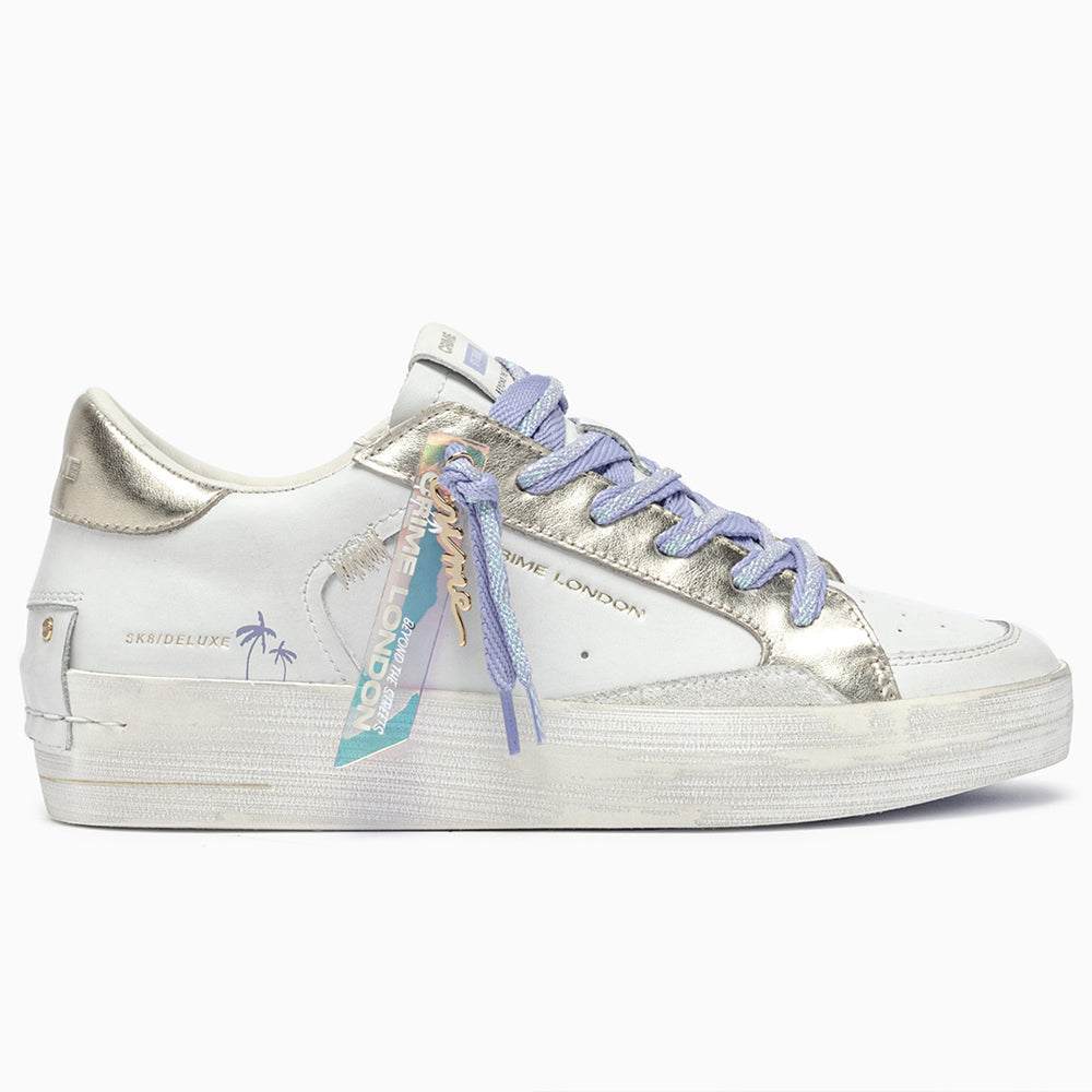 Crime London sneakers da donna in pelle deluxe heel