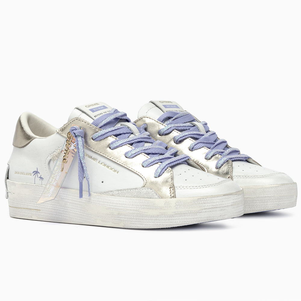 Crime London sneakers da donna in pelle deluxe heel