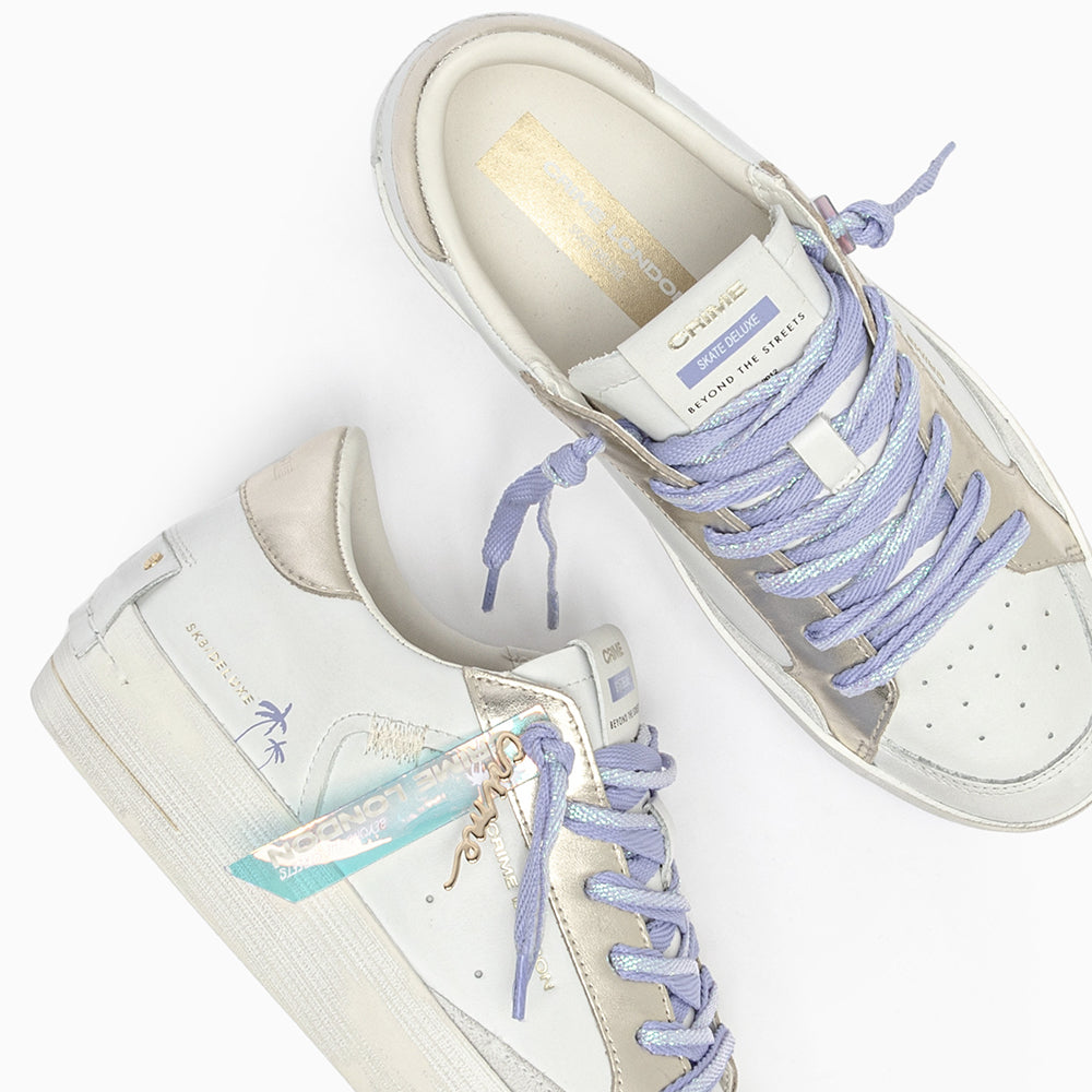 Crime London sneakers da donna in pelle deluxe heel