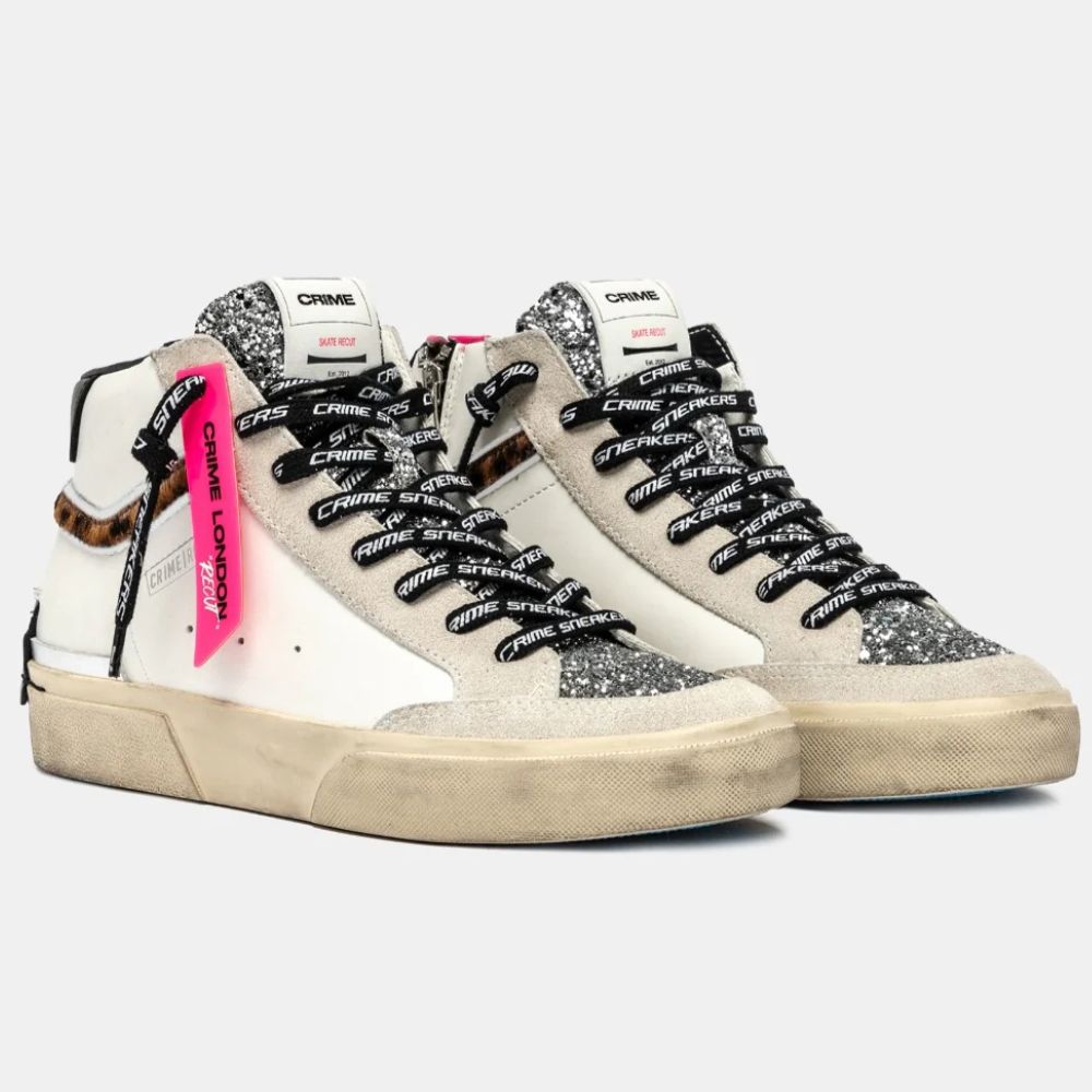 Crime London sneaker alta SK8 Recut High da donna 25172AA8.10