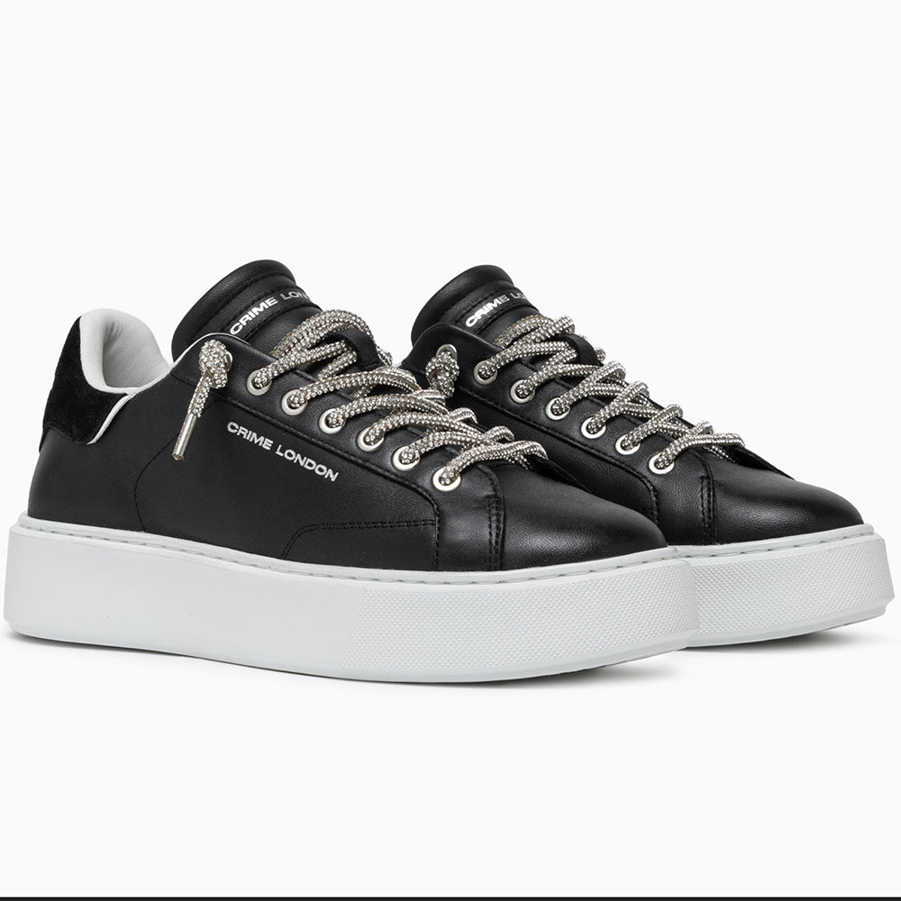 Crime London sneakers da donna black spark