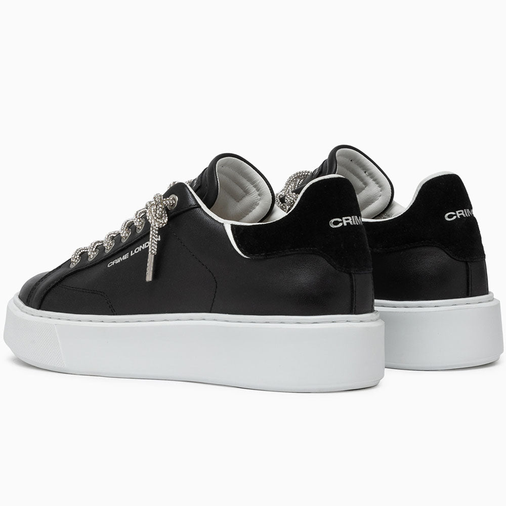 Crime London sneakers da donna black spark