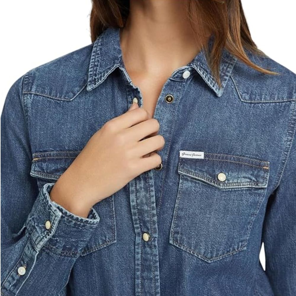 Guess Camicia Jeans da donna W4YH35D5EI3