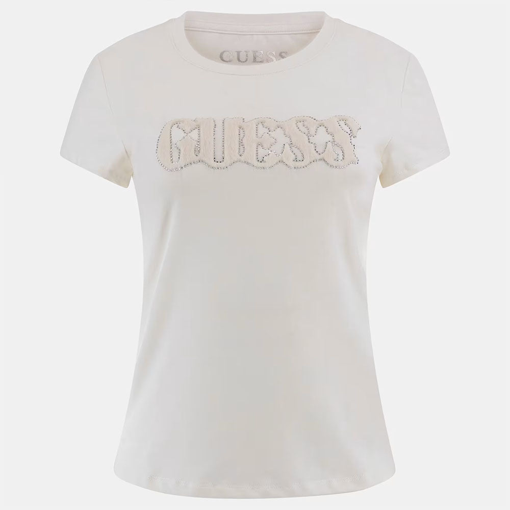 Guess T-shirt da donna logo frontale W5GI42J1314