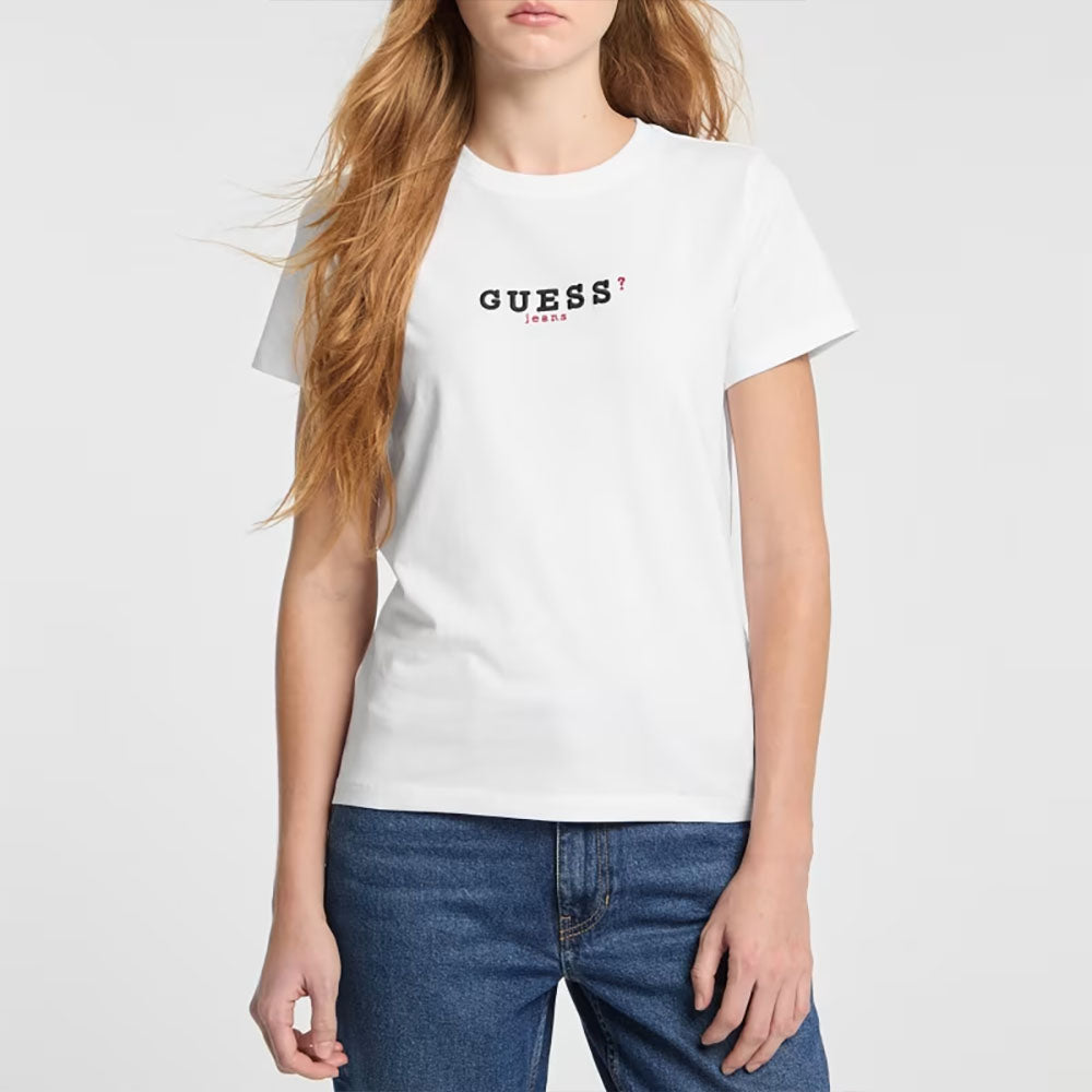 Guess T-shirt da donna con logo ricamato W5RI54J1314
