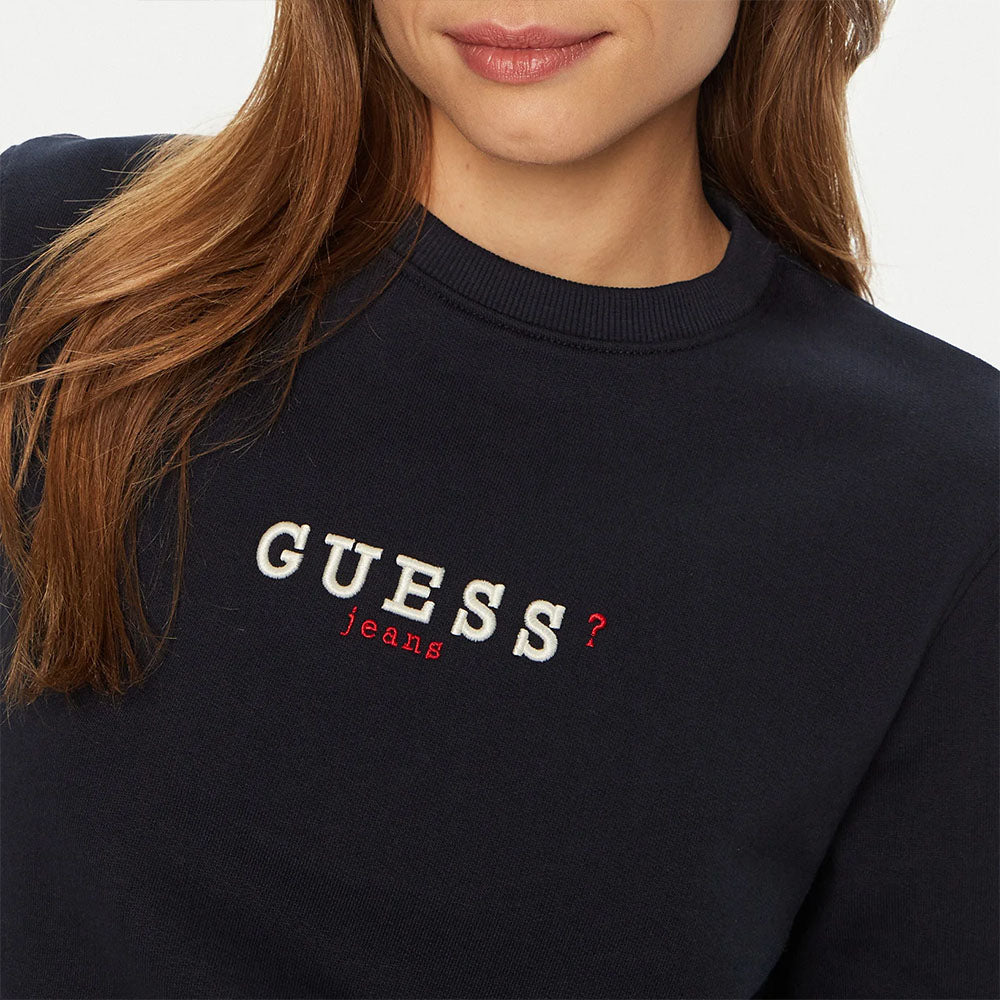 Guess Felpa da donna con logo ricamato W5RQ28K68I4
