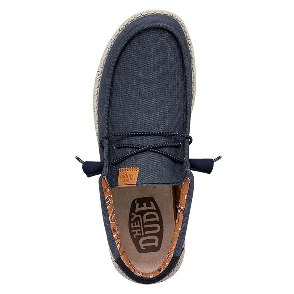 Hey Dude mocassino da uomo blu in tessuto