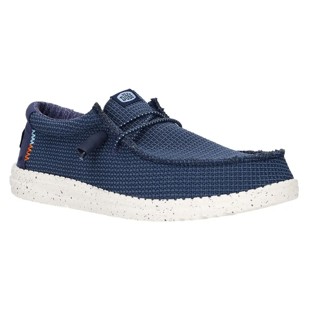 Hey Dude mocassino da uomo blu in tessuto