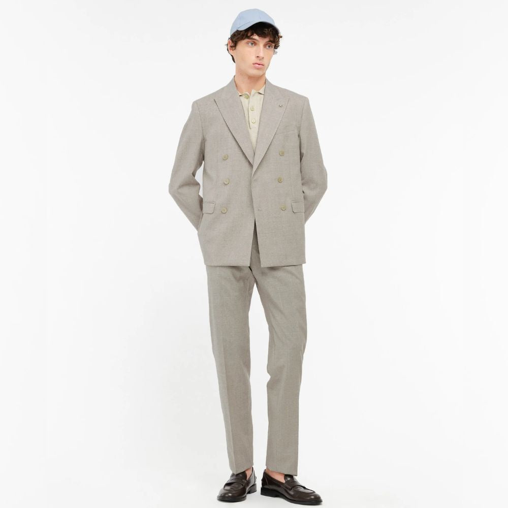 Manuel Ritz abito doppiopetto gessato fresco lana stretch 4032A3378
