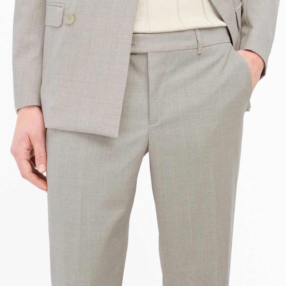 Manuel Ritz abito doppiopetto gessato fresco lana stretch 4032A3378