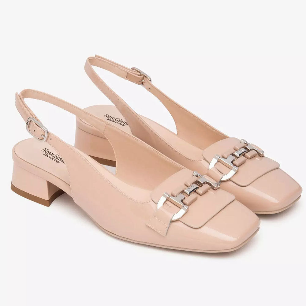 Nerogiardini Slingback da donna in pelle lucida