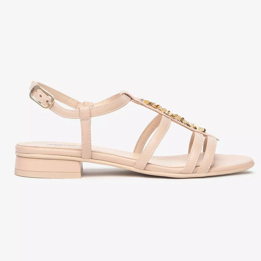 Nerogiardini Sandalo basso da donna in pelle