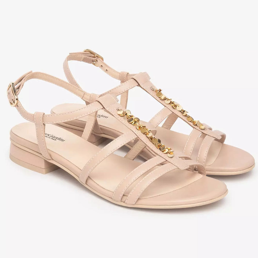 Nerogiardini Sandalo basso da donna in pelle