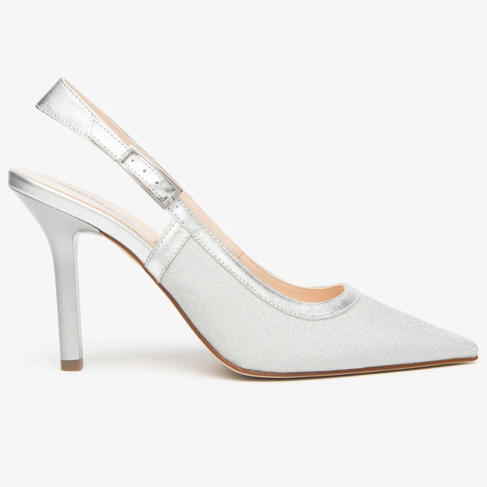 Nerogiardini Sling-Back in Tessuto e Pelle da donna E615430DE