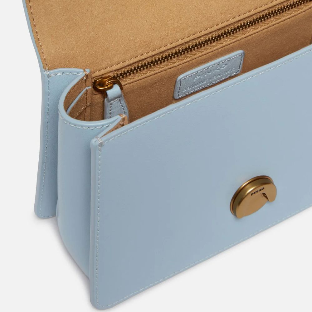 Pinko borsa a mano e tracolla piccola Love Bag in pelle 100071-A0F1