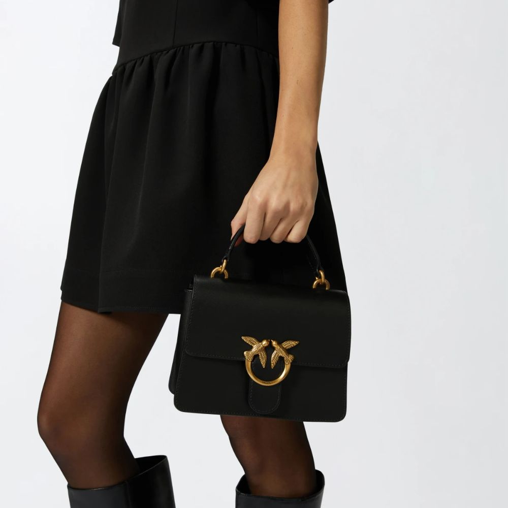 Pinko borsa a mano e tracolla piccola Love Bag in pelle 100071-A0F1