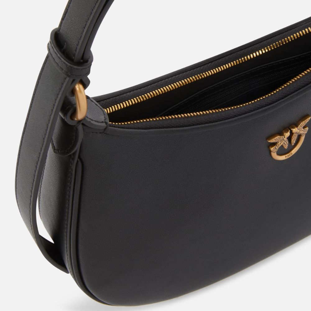 Pinko borsa a spalla piccola Half Moon in pelle 102790-A0F1