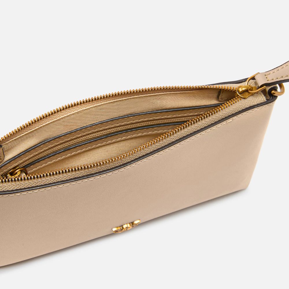 Pinko Pochette piatta in pelle con logo Love Birds donna 104277-A0F1