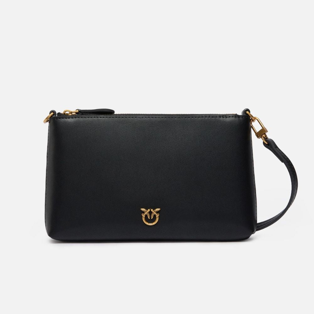 Pinko Pochette piatta in pelle con logo Love Birds donna 104277-A0F1