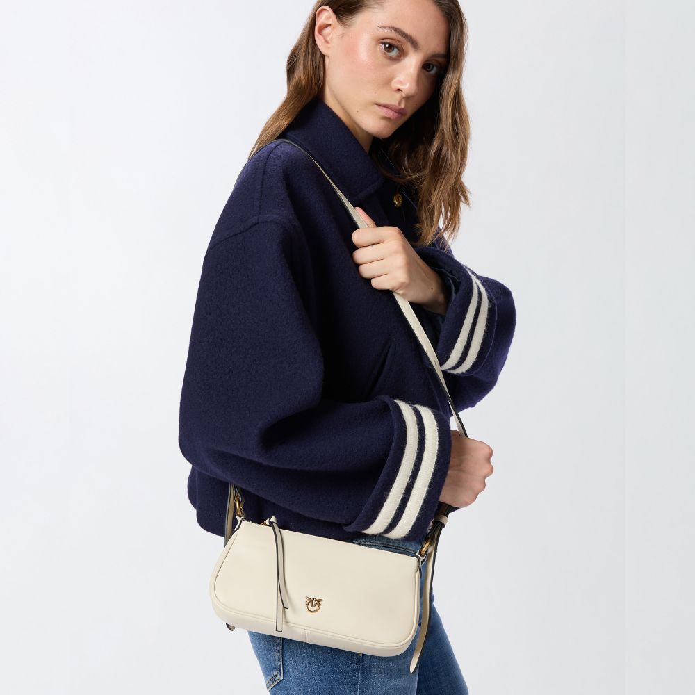 Pinko borsa a tracolla Mini Half Moon Baguette in pelle 105069-A0QO