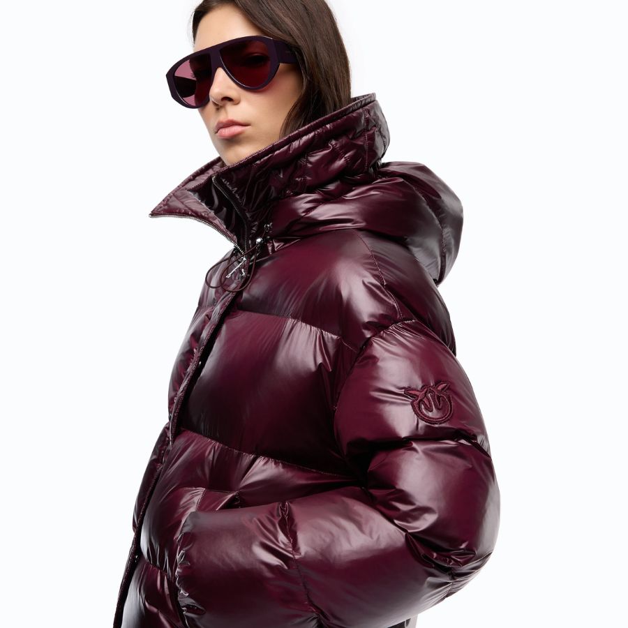 Pinko Piumino con cappuccio in tela tecnica 105656-A3FI