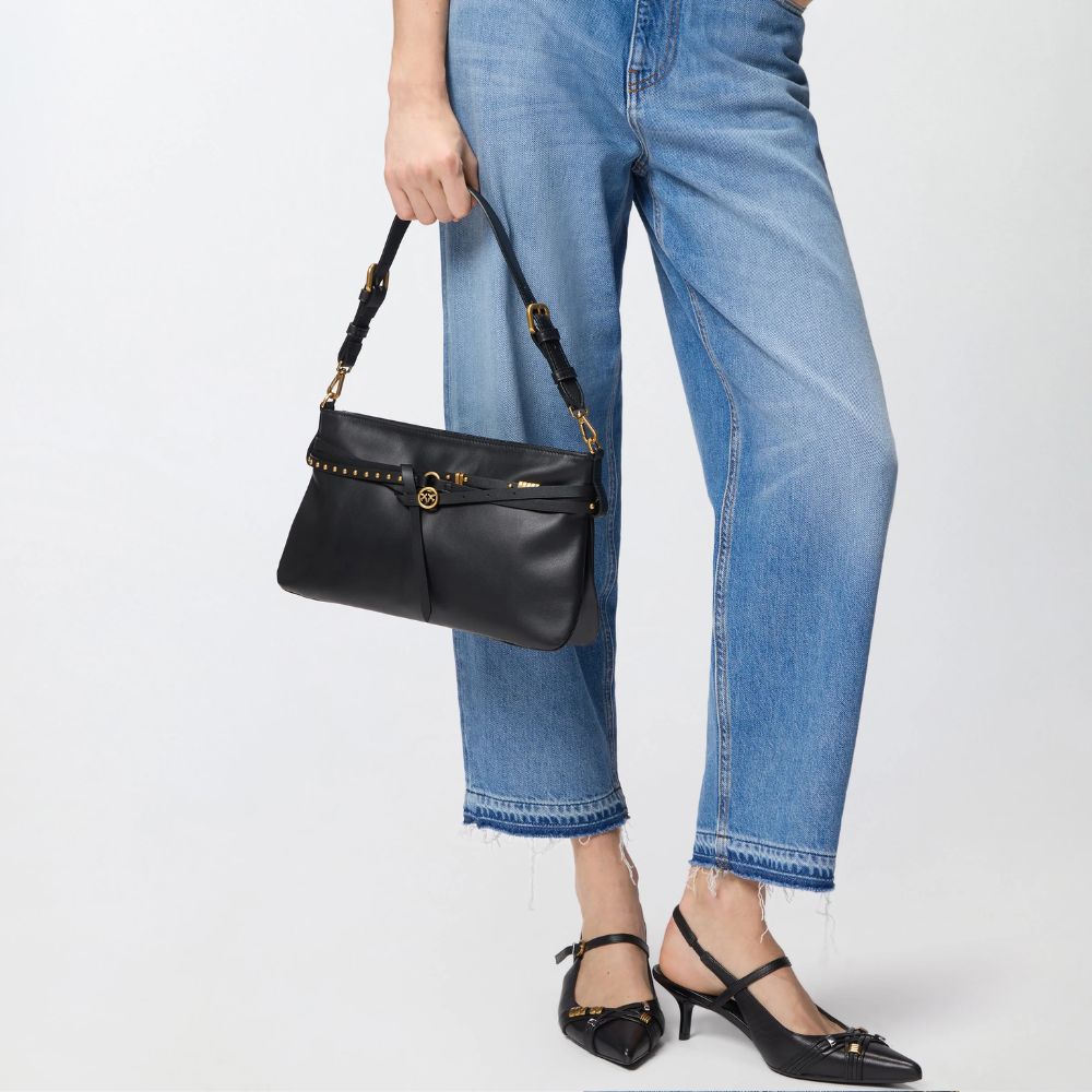 Pinko Borsa a spalla media Belt Bag in pelle da donna 106176-A0QO