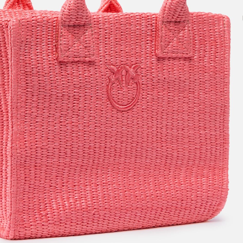 Pinko Borsa shopper piccola Beach in rafia da donna 106832-A39Y