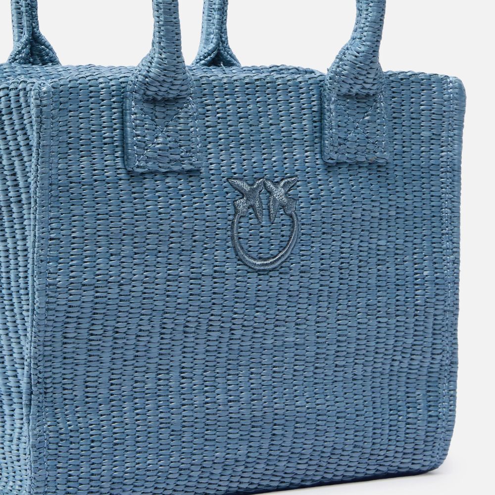 Pinko Borsa shopper piccola Beach in rafia da donna 106832-A39Y