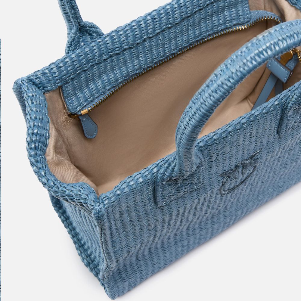 Pinko Borsa shopper piccola Beach in rafia da donna 106832-A39Y