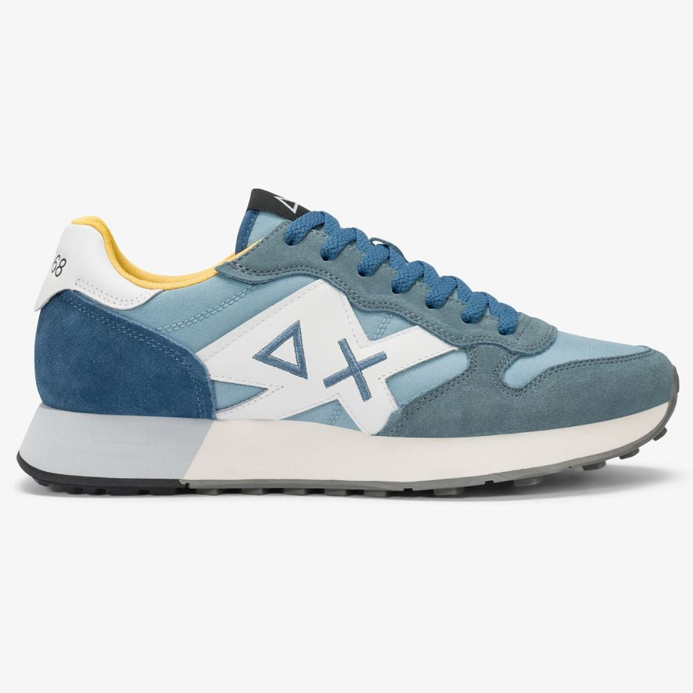 Sun68 Sneaker Jaki 2.0 Solid in nylon e suede da uomo Z36115