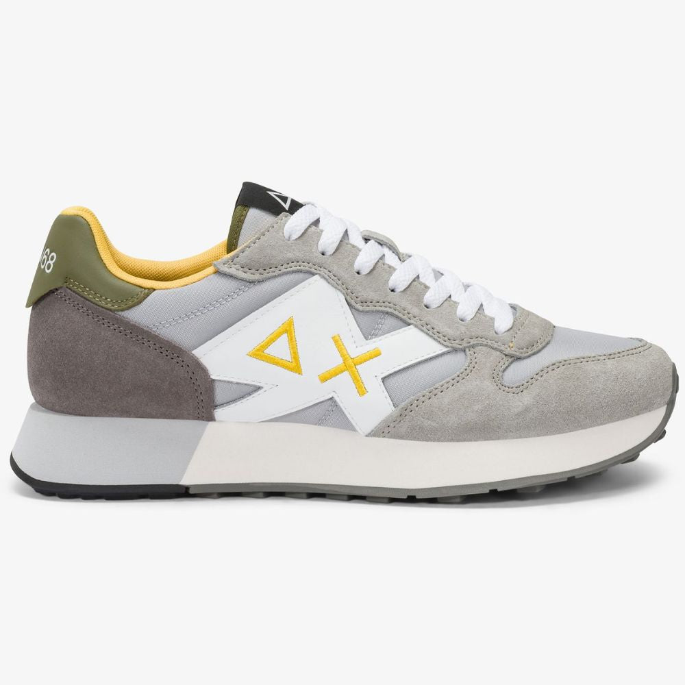 Sun68 Sneaker Jaki 2.0 Solid in nylon e suede da uomo Z36115