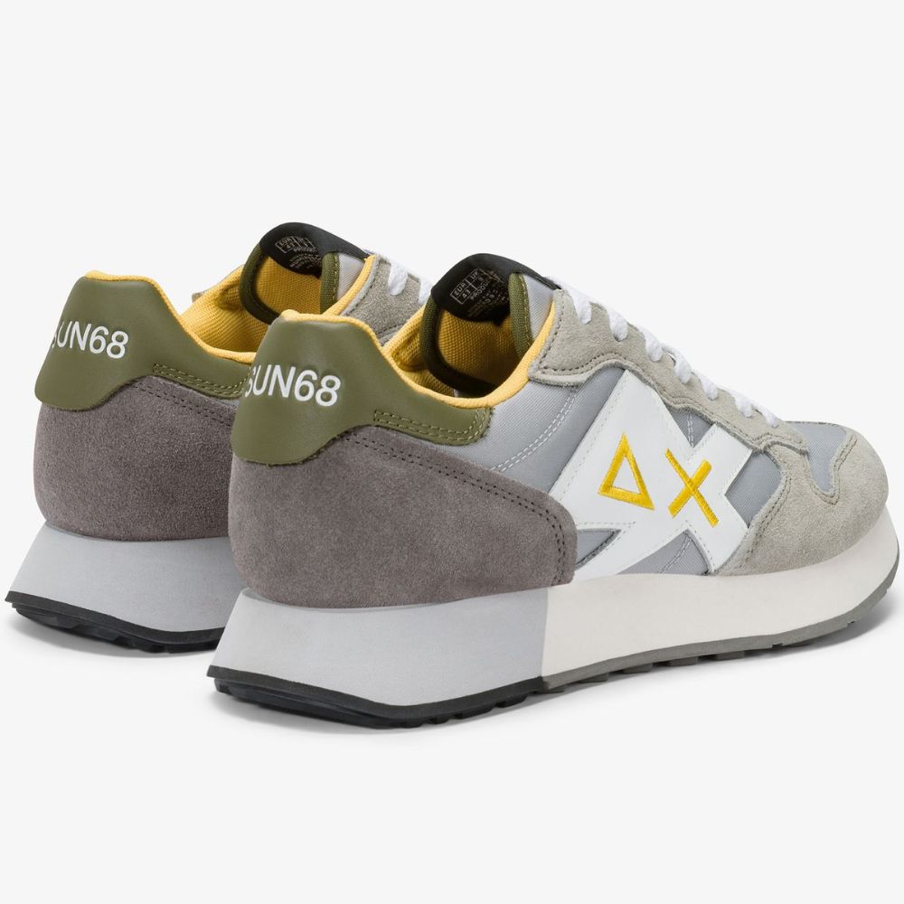Sun68 Sneaker Jaki 2.0 Solid in nylon e suede da uomo Z36115
