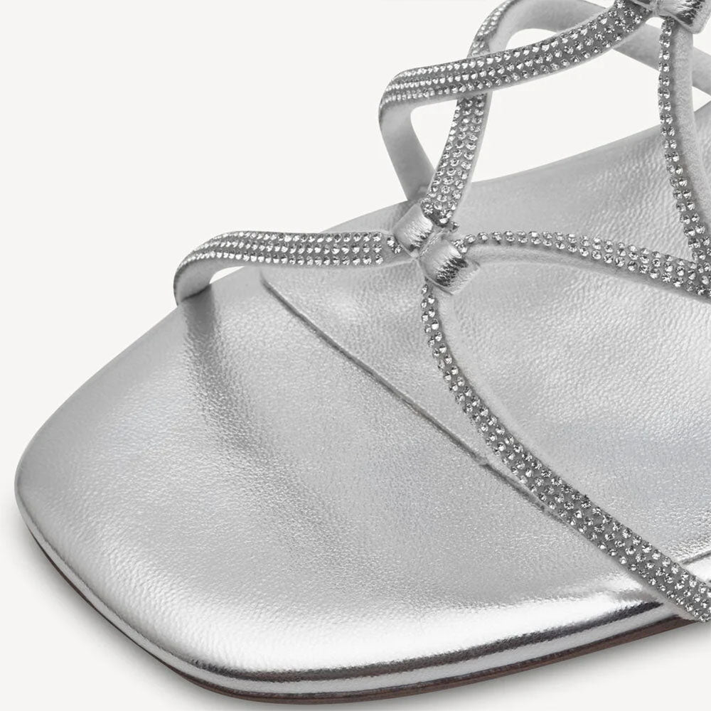 Sandalo da donna Tamaris in ecopelle con strass