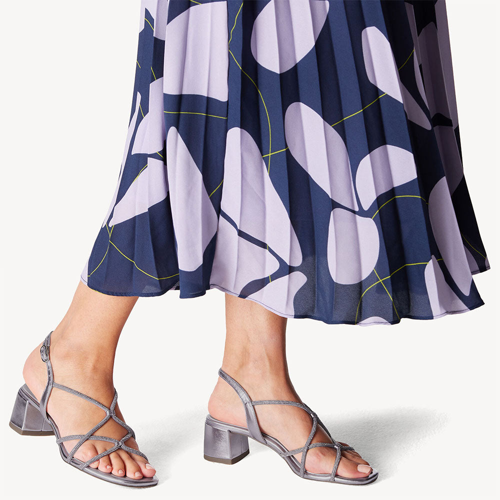 Sandalo da donna Tamaris in ecopelle con strass