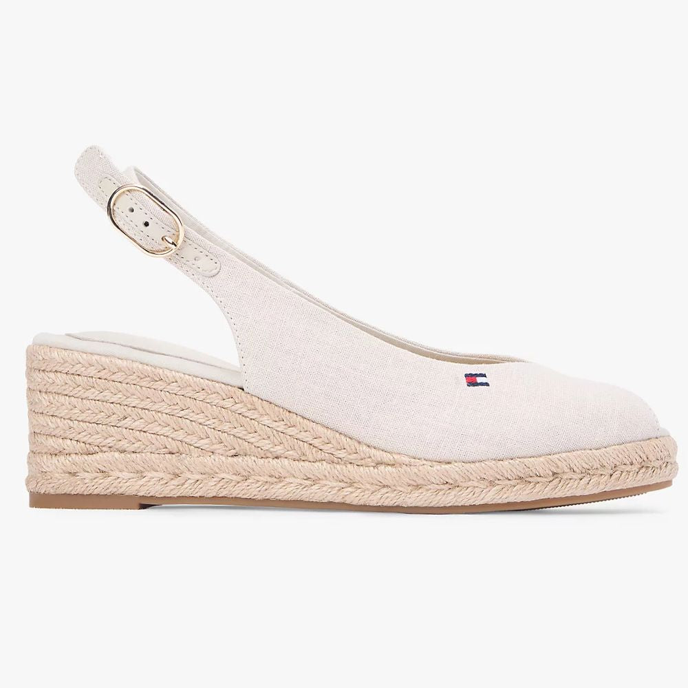Tommy Hilfiger Espadrillas in canapa con plateau da donna FW0FW09228