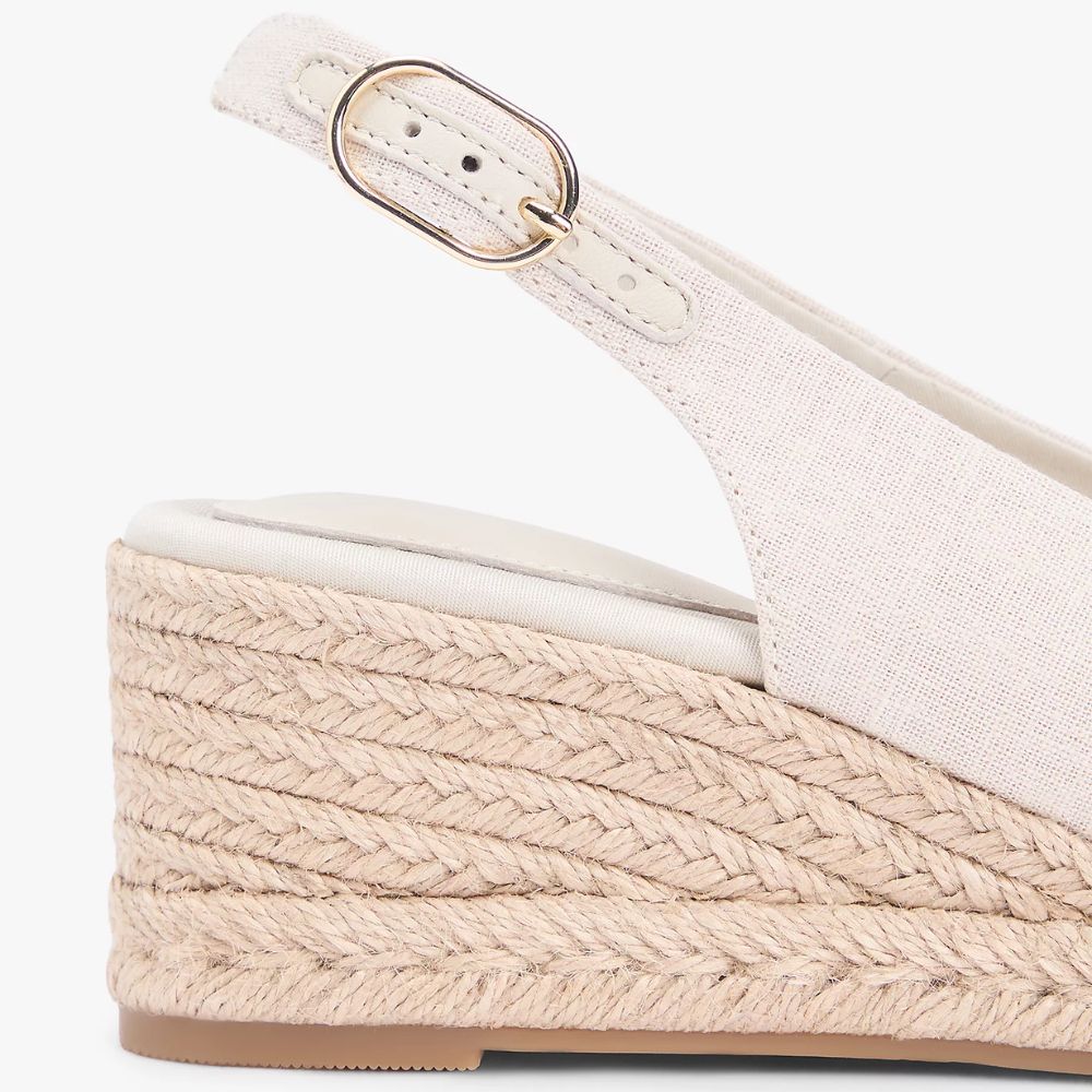 Tommy Hilfiger Espadrillas in canapa con plateau da donna FW0FW09228