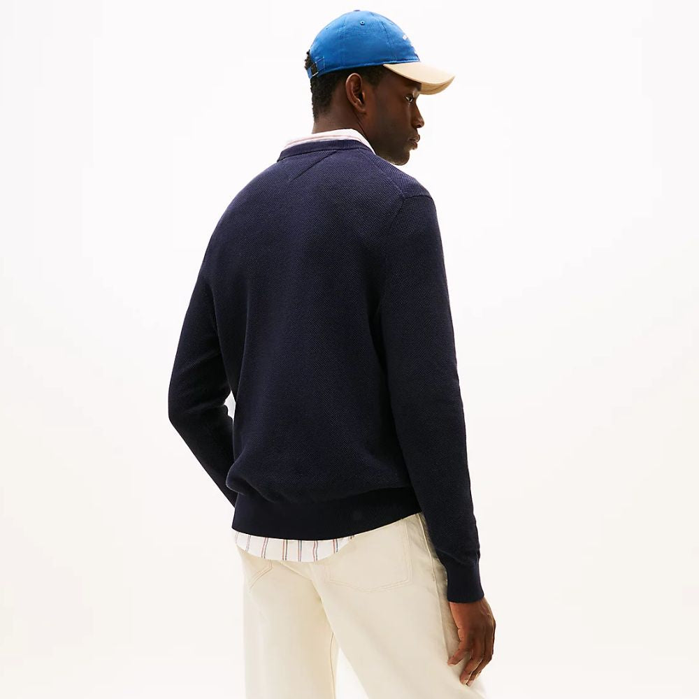 Tommy Hilfiger pullover tramato da uomo MW0MW36347