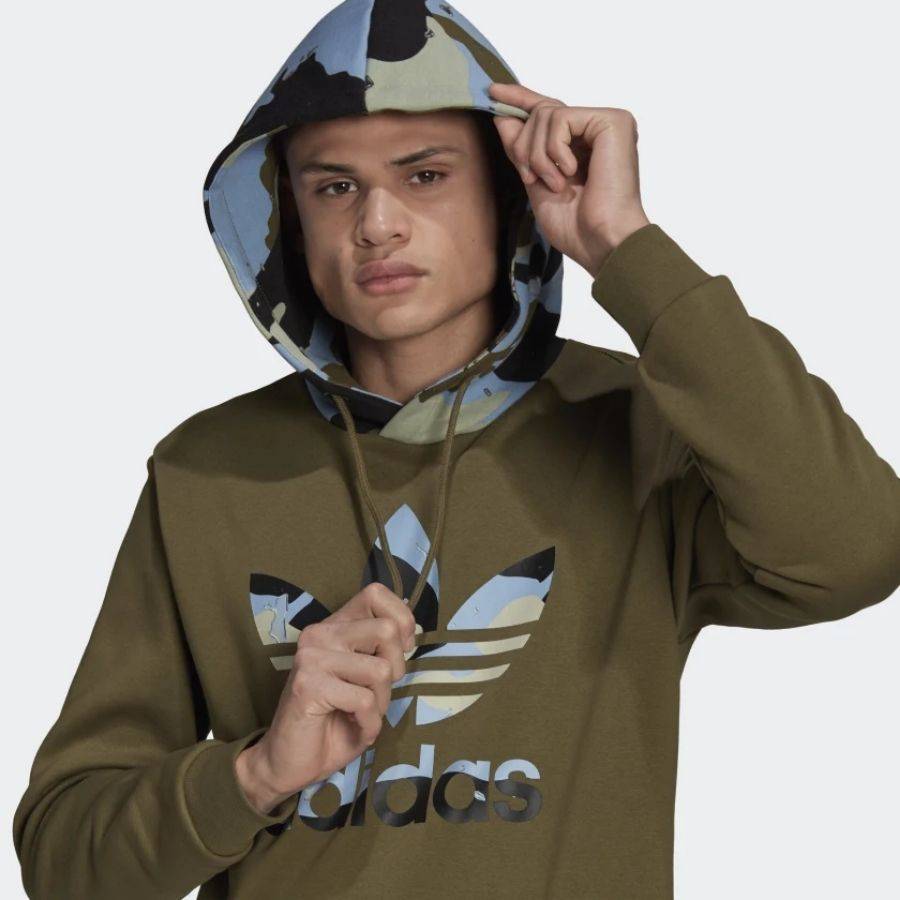 FELPA UOMO ADIDAS CAMO HOODY H13474