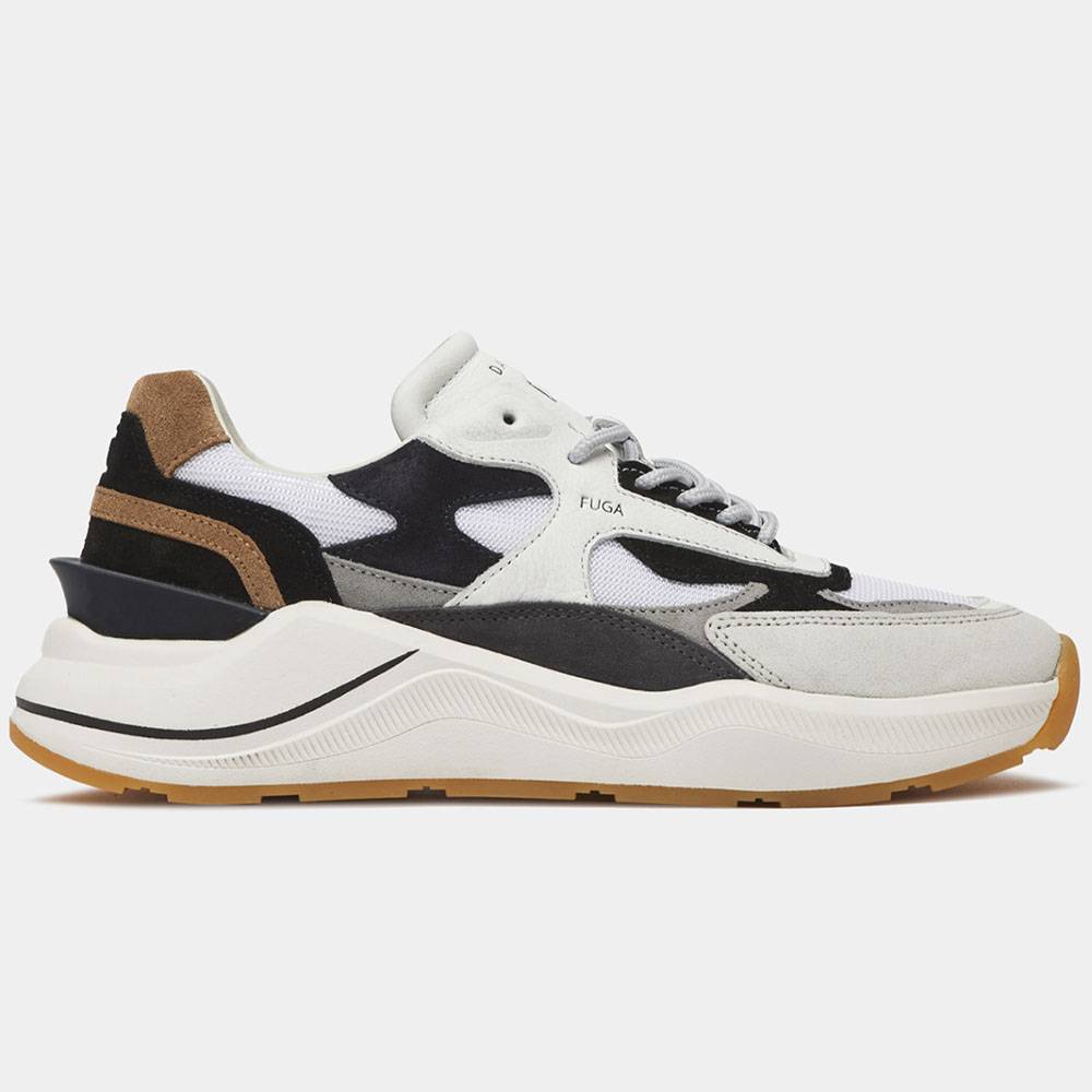 D.A.T.E. Fuga Classic White- Cuoio M411-FG-CL-WI
