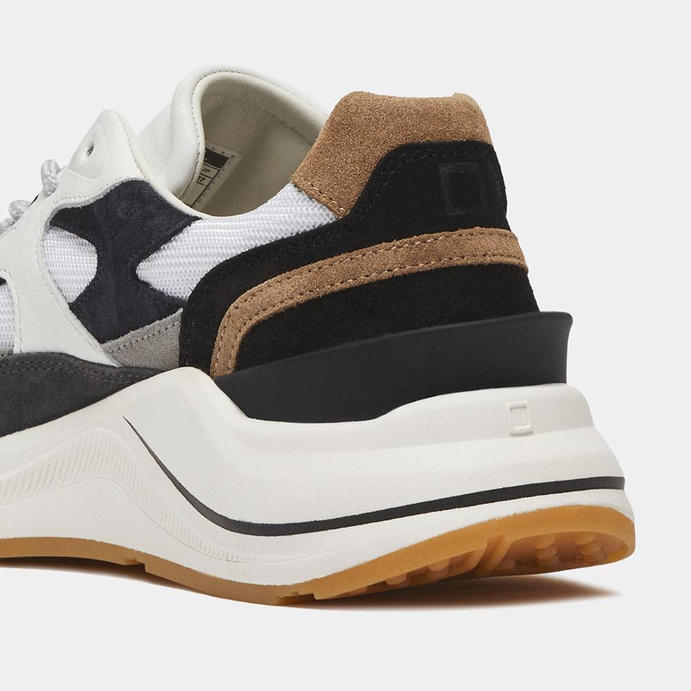 D.A.T.E. Fuga Classic White- Cuoio M411-FG-CL-WI