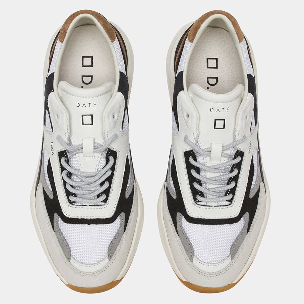 D.A.T.E. Fuga Classic White- Cuoio M411-FG-CL-WI
