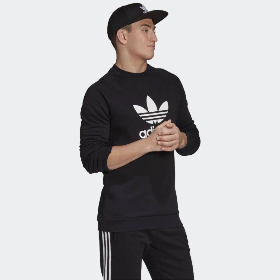 FELPA TREFOIL WARM-UP CREW ADIDAS UOMO CW1235