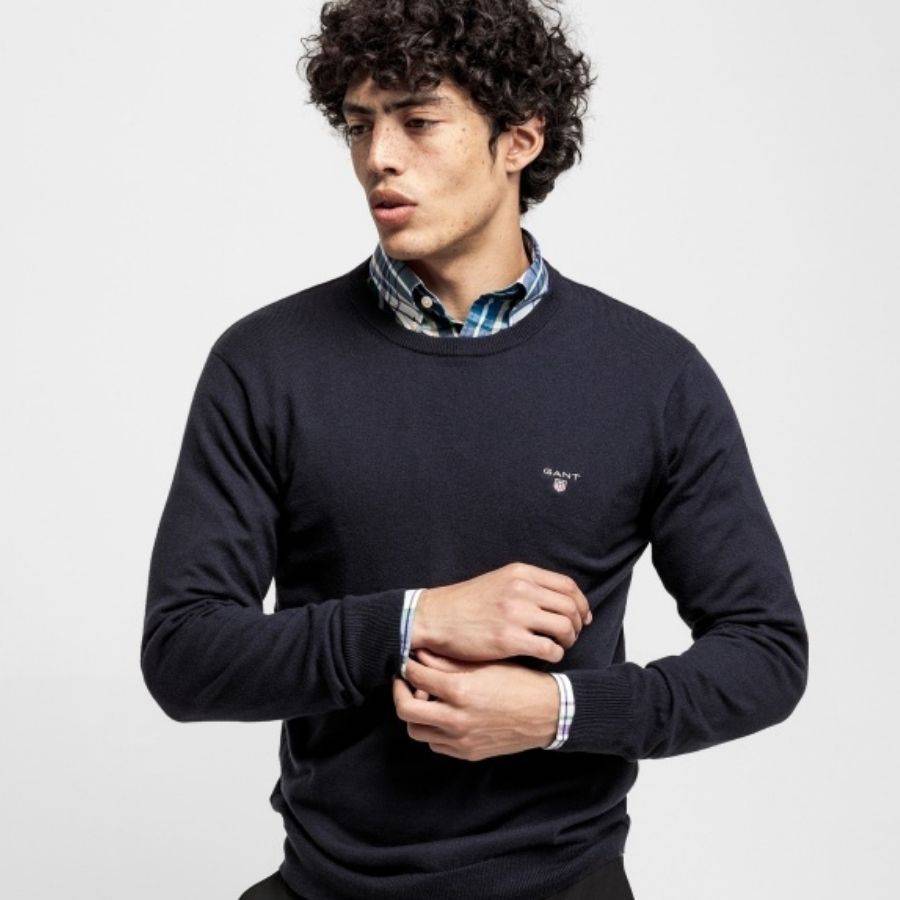 COTTON WOOL CREW GANT