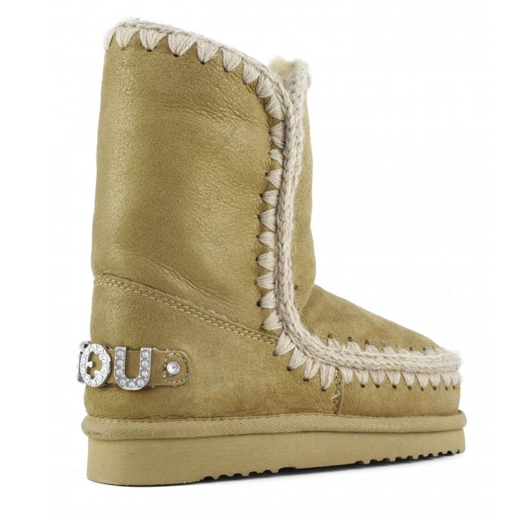 MOU ESKIMO 24 WHITE RHINESTONES LOGO FW101037B
