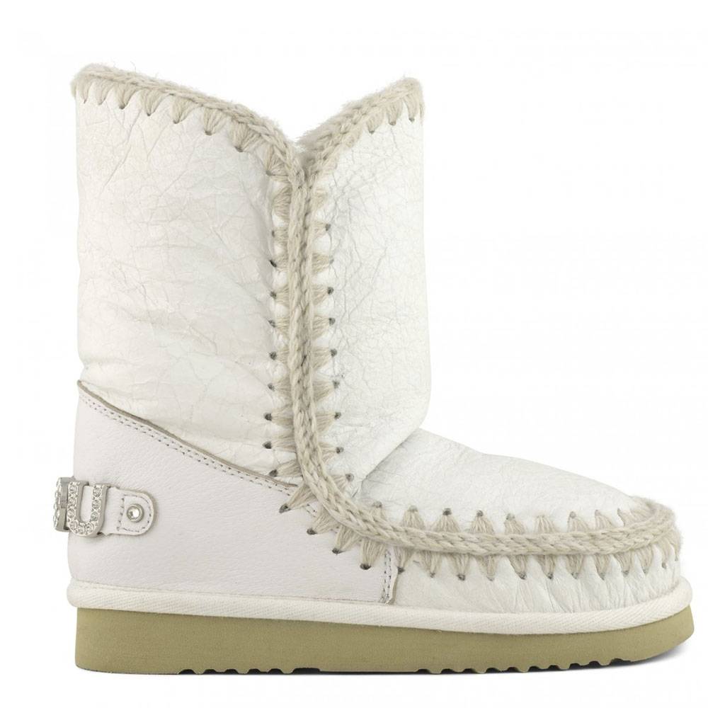 MOU ESKIMO 24 WHITE RHINESTONES LOGO FW101037C