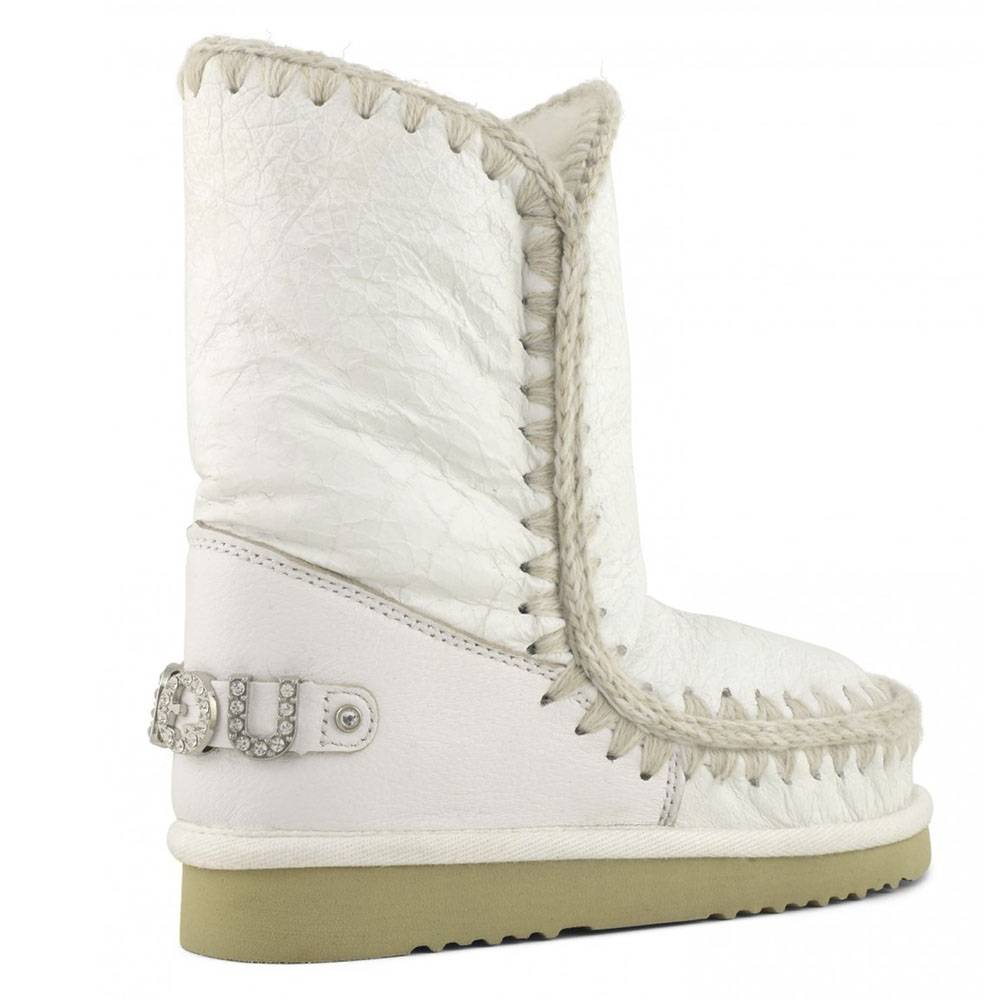MOU ESKIMO 24 WHITE RHINESTONES LOGO FW101037C