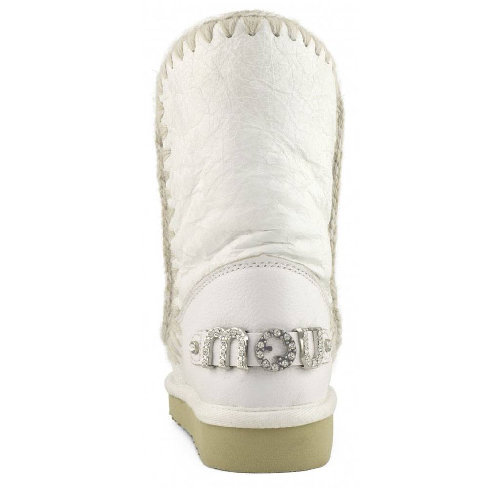 MOU ESKIMO 24 WHITE RHINESTONES LOGO FW101037C