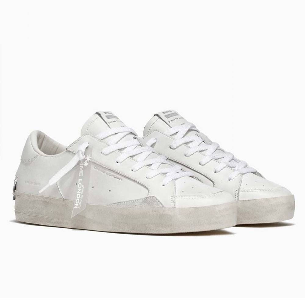 Crime London sneakers da uomo in pelle Sk8 Deluxe 16103