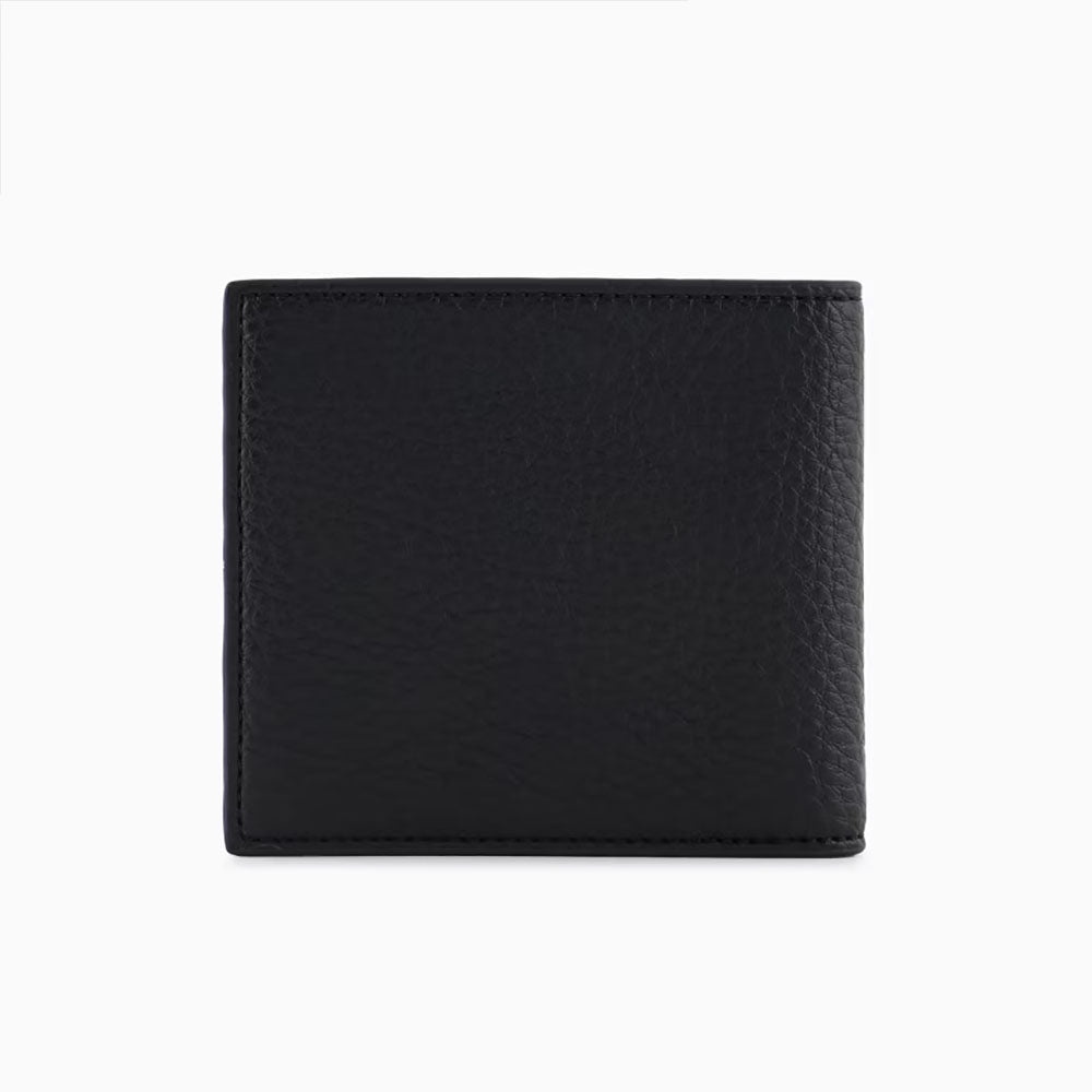 Armani Exchange portafogli da uomo in ecopelle bottolata